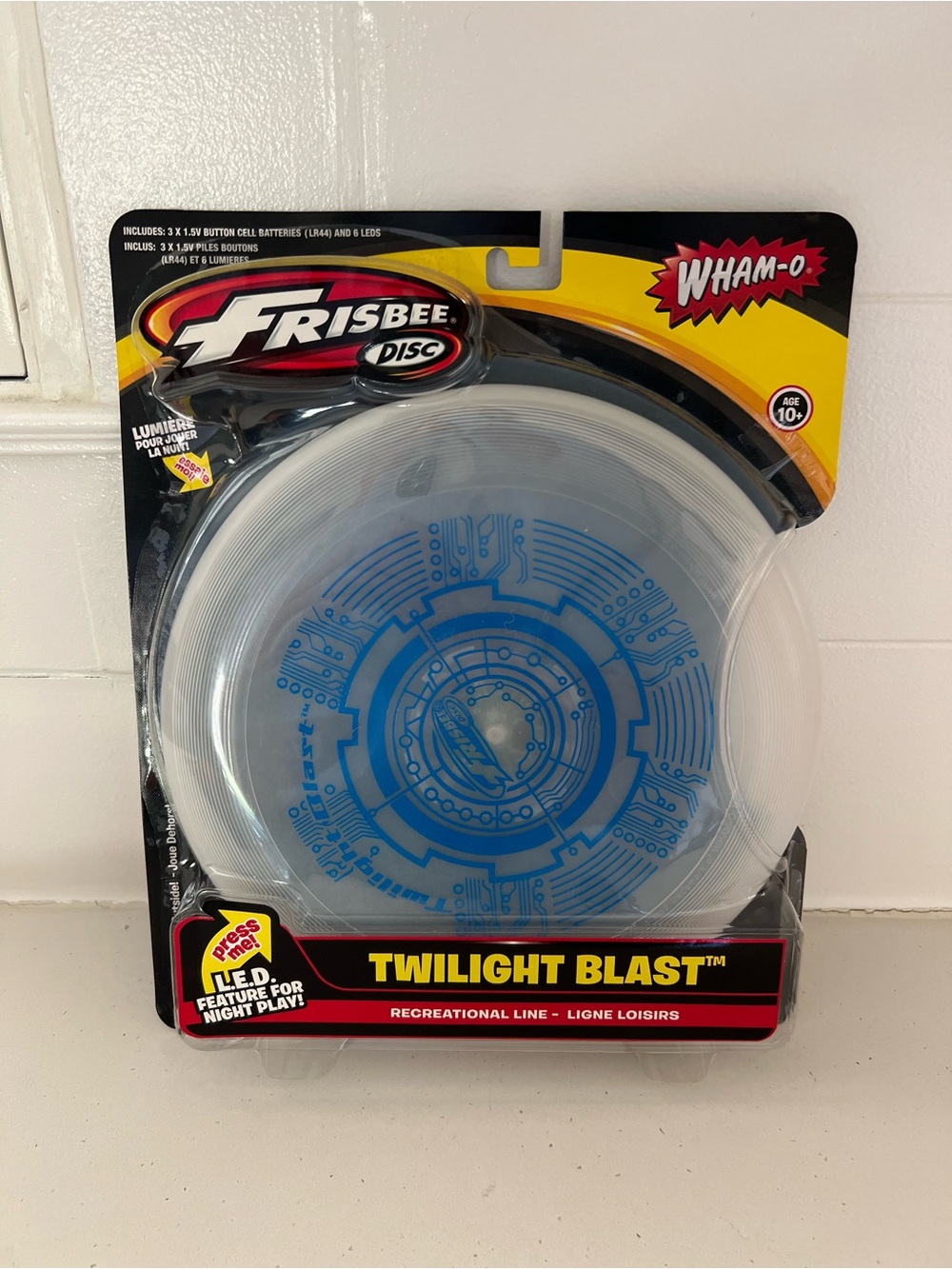NWT Wham-O Twilight Blast LED Frisbee Disc Light Up Night Flying Toy